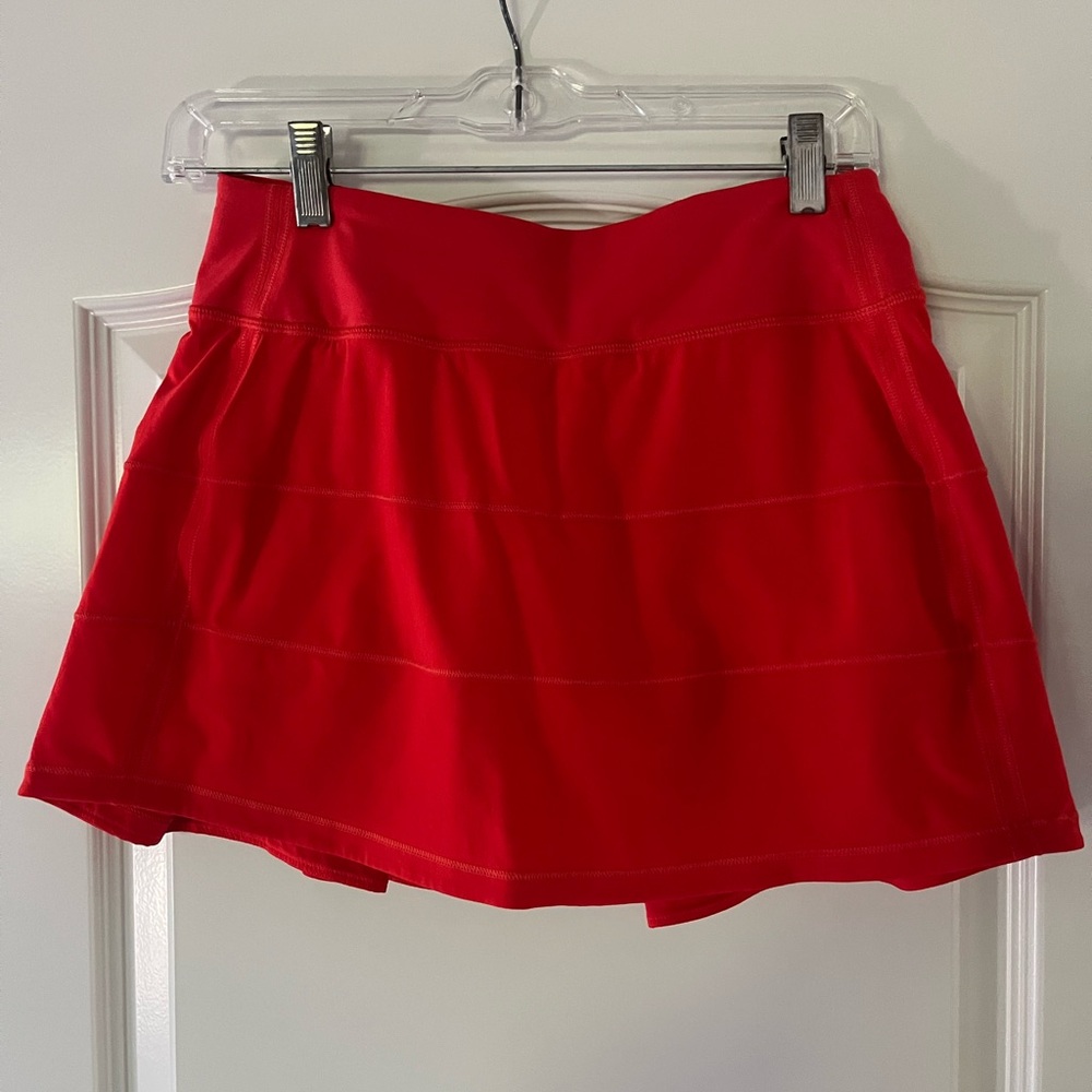 Lululemon Vibrant Red Skirt with liner